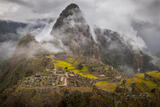 Machu Pichu Fogged In print