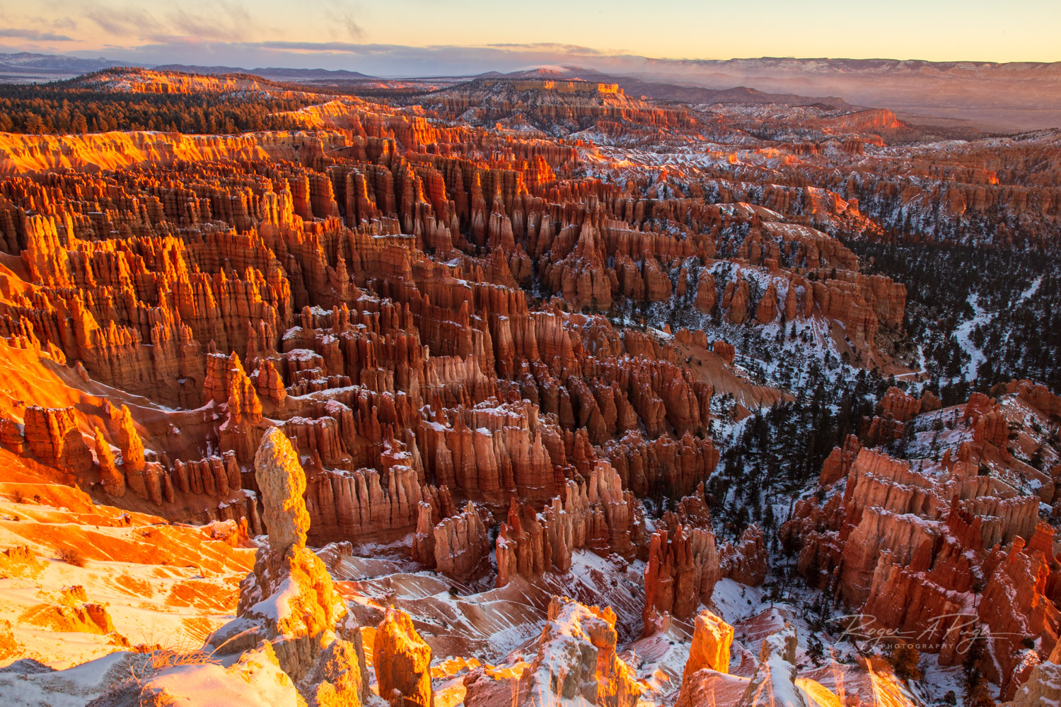 Just the right combination of light, snow, and red sand.