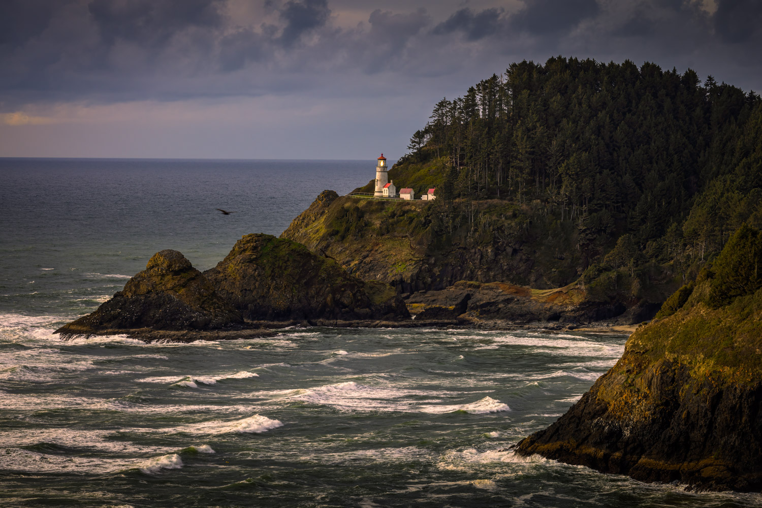 The light is on and waiting for the next storm.